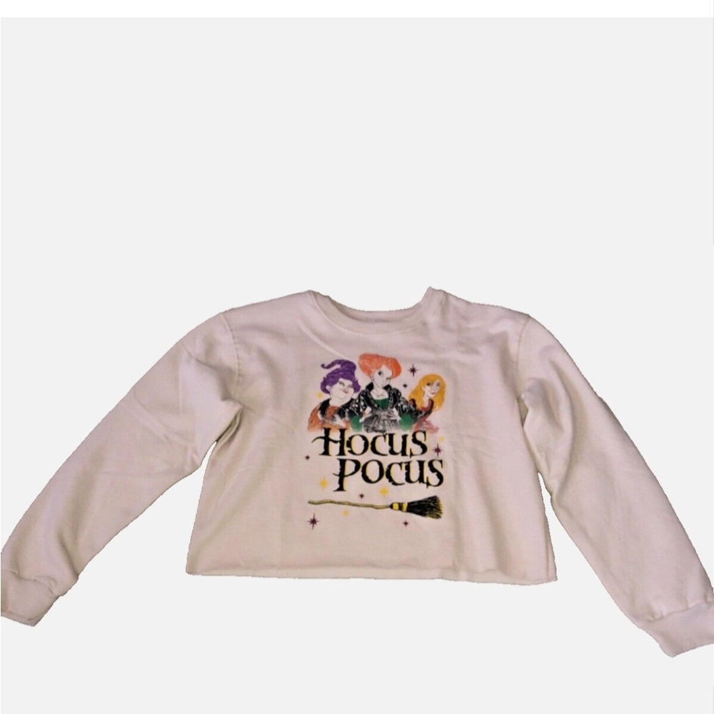 Disney Hocus Pocus Sanderson Sisters Cropped Sweatshirt‎ XL New